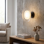Glass Disc LED Wall Light