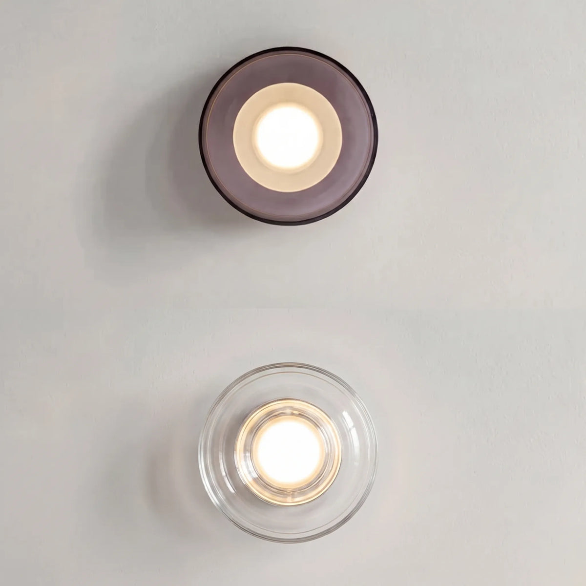 Glass Disc LED Wall Light