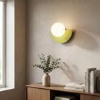 Glass Half Sphere Wall Light