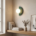 Glass Half Sphere Wall Light
