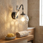 Glass Orb Wall Light