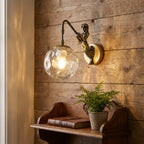 Glass Orb Wall Light