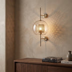 Glass Pipe or Ball Wall Lamp