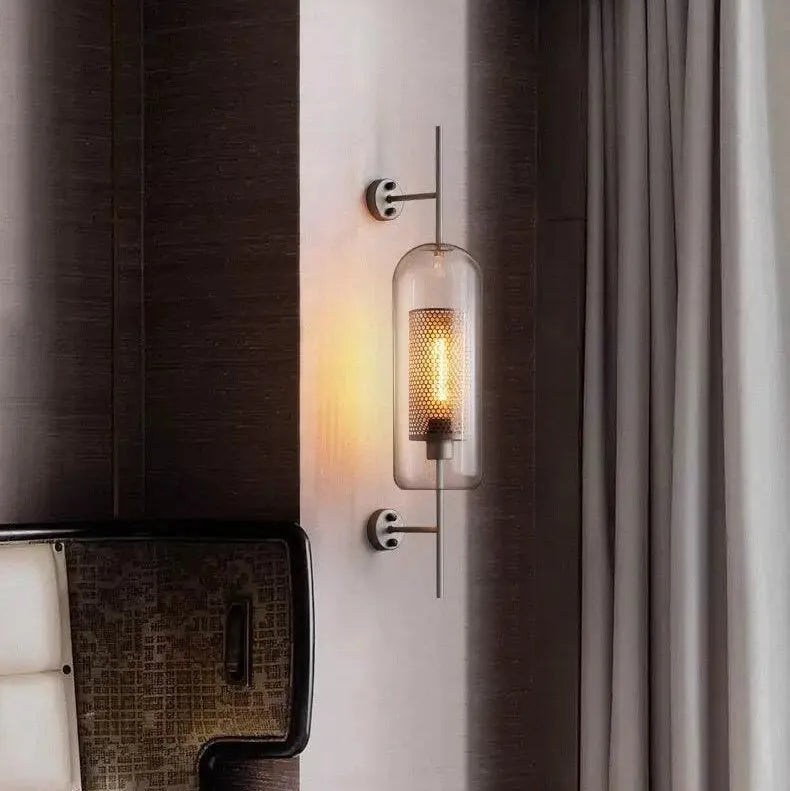 Glass Pipe or Ball Wall Lamp