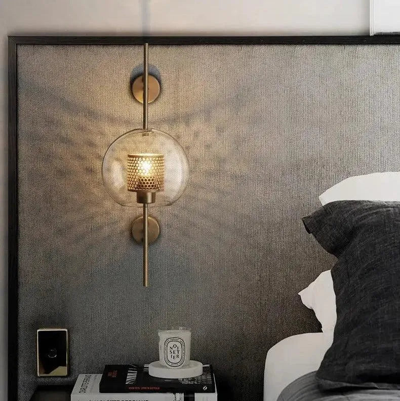 Glass Pipe or Ball Wall Lamp