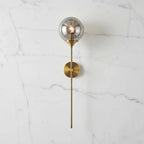 Gold Base Glass Wall Light