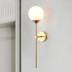 Gold Base Glass Wall Light