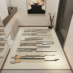 Gradient Brushstroke Short Pile Rug