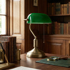 Green Bankers Desk Lamp