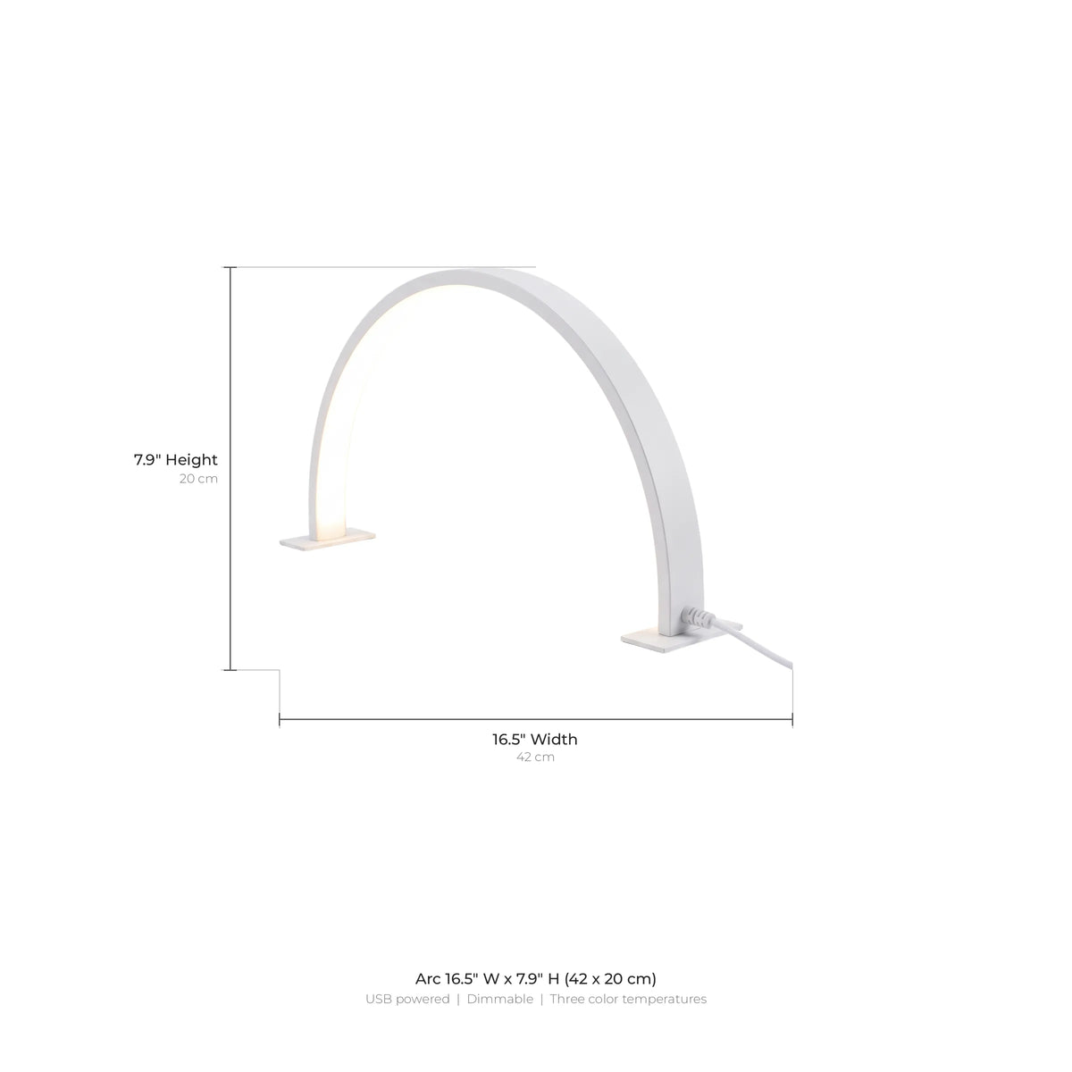Half Moon LED Desk Lamp