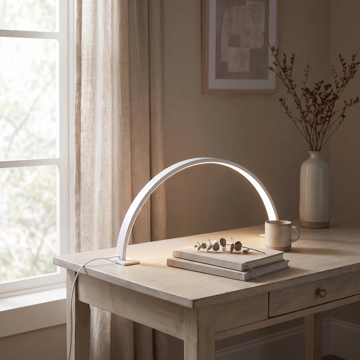 Half Moon LED Desk Lamp