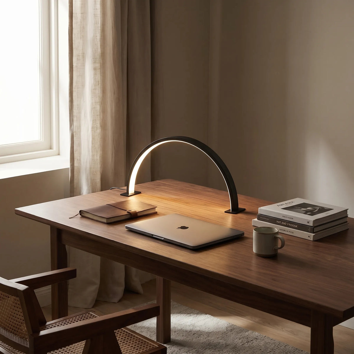 Half Moon LED Desk Lamp