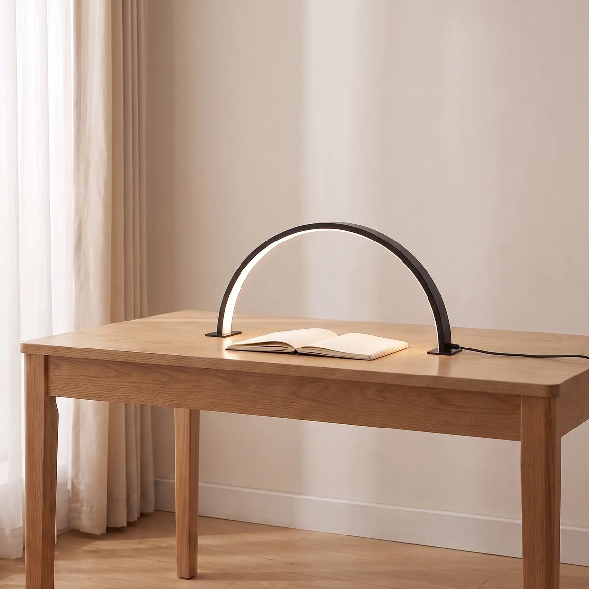 Half Moon LED Desk Lamp