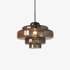 Hand-Blown Coloured Glass Pendant