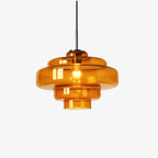 Hand-Blown Coloured Glass Pendant