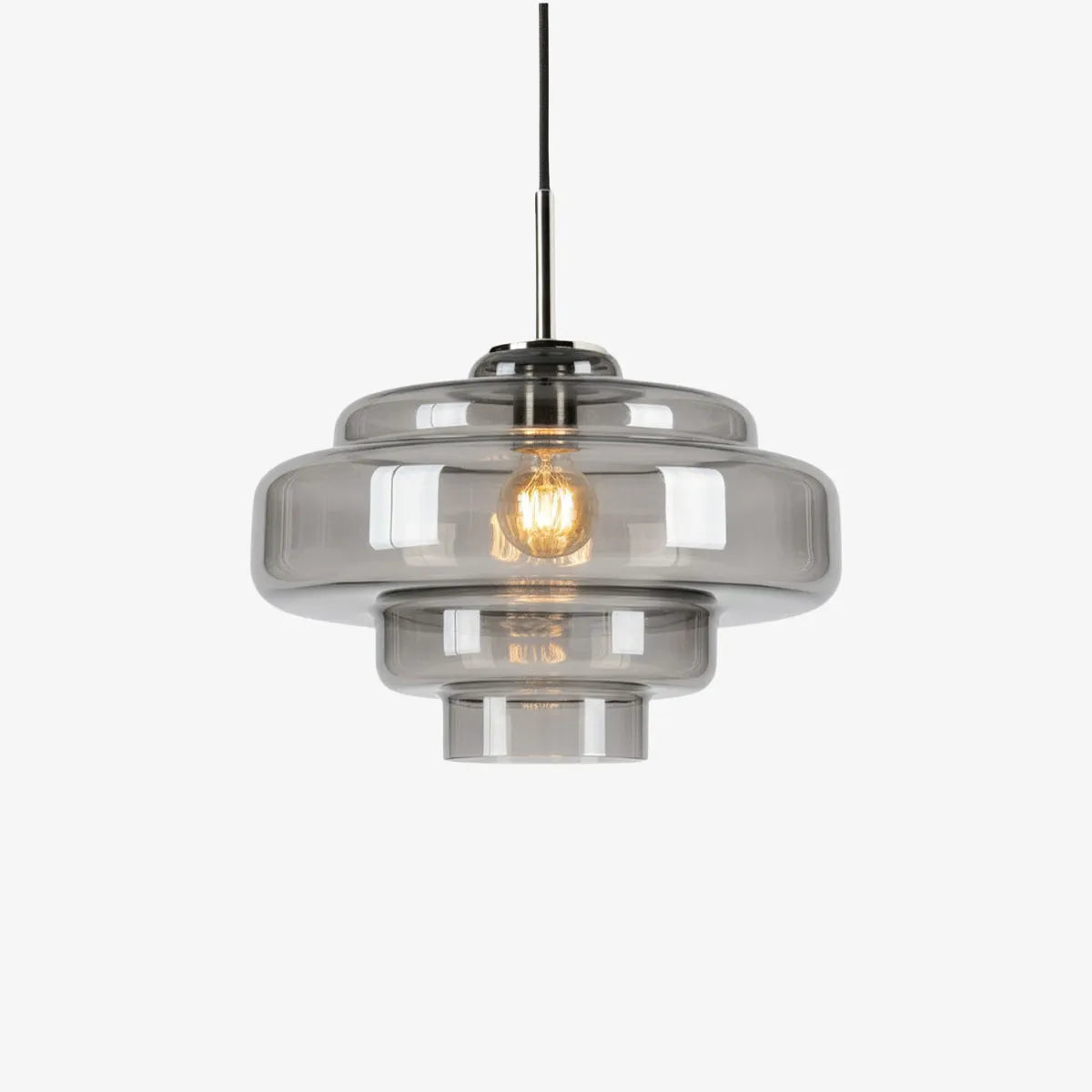 Hand-Blown Coloured Glass Pendant