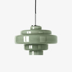 Hand-Blown Coloured Glass Pendant
