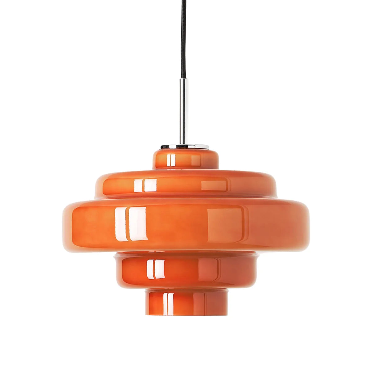 Hand-Blown Coloured Glass Pendant