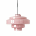 Hand-Blown Coloured Glass Pendant