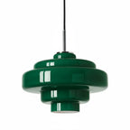Hand-Blown Coloured Glass Pendant