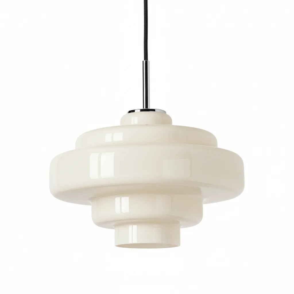 Hand-Blown Coloured Glass Pendant