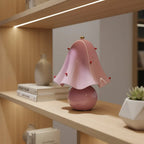 Hand Blown Glass Bell Flower Lamp