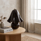 Hand Blown Glass Bell Flower Lamp
