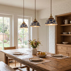 Hand-Painted Ceramic Pendant Light