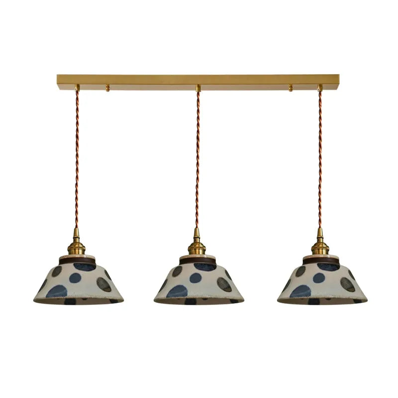 Hand-Painted Ceramic Pendant Light