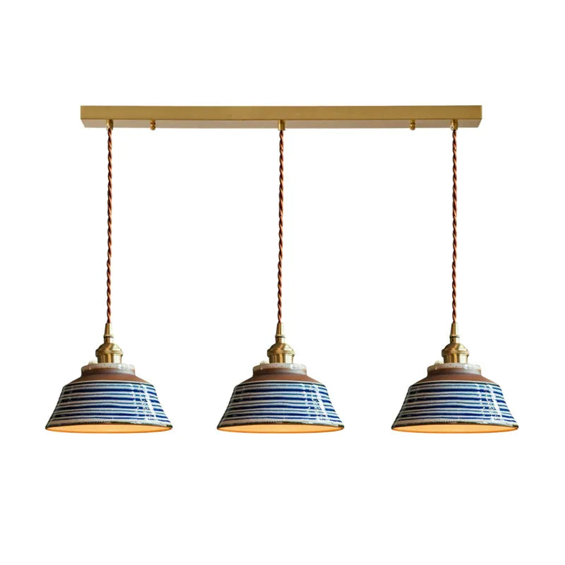 Hand-Painted Ceramic Pendant Light