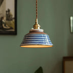 Hand-Painted Ceramic Pendant Light