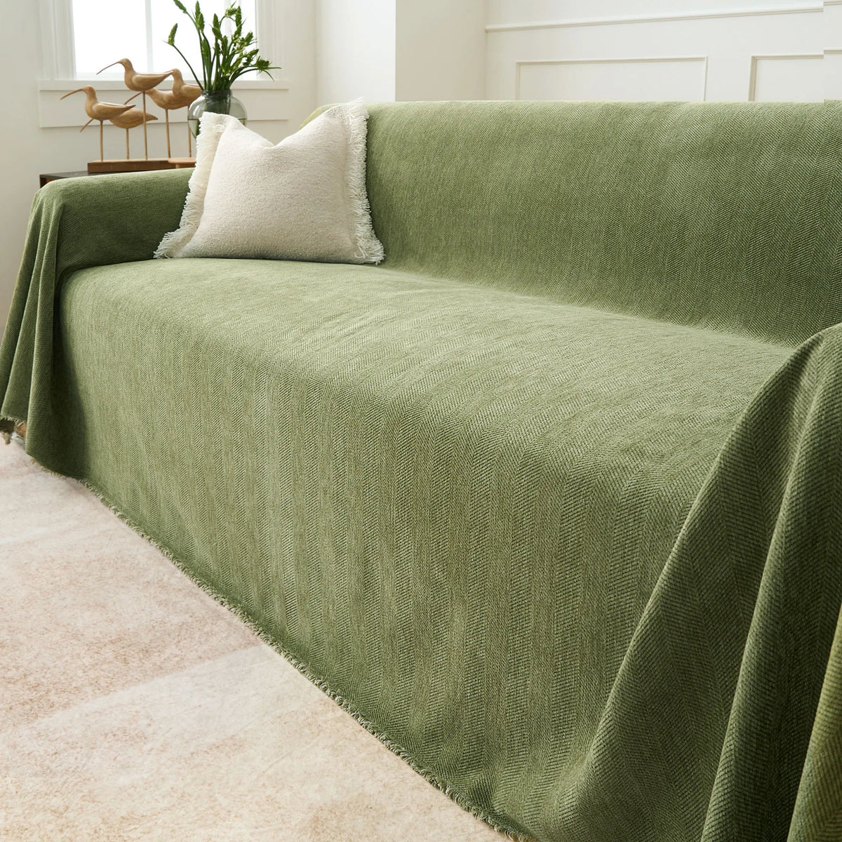 Herringbone Chenille Sofa Cover