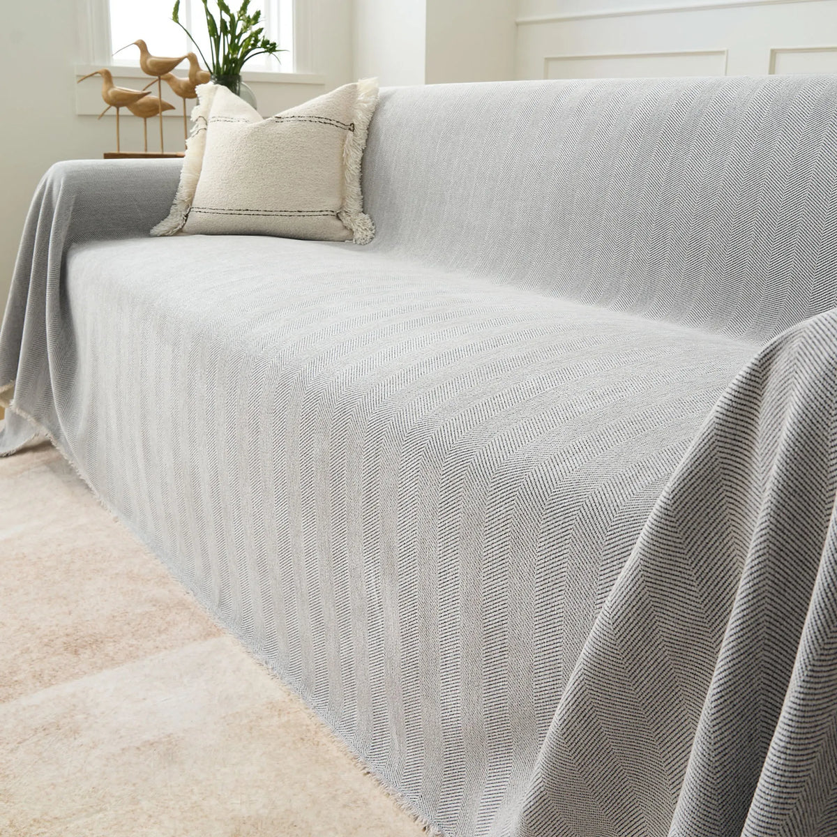 Herringbone Chenille Sofa Cover