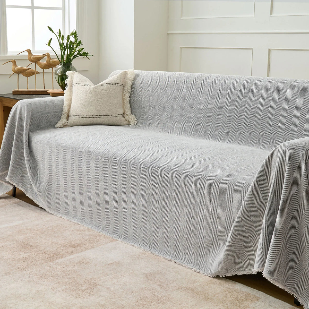 Herringbone Chenille Sofa Cover