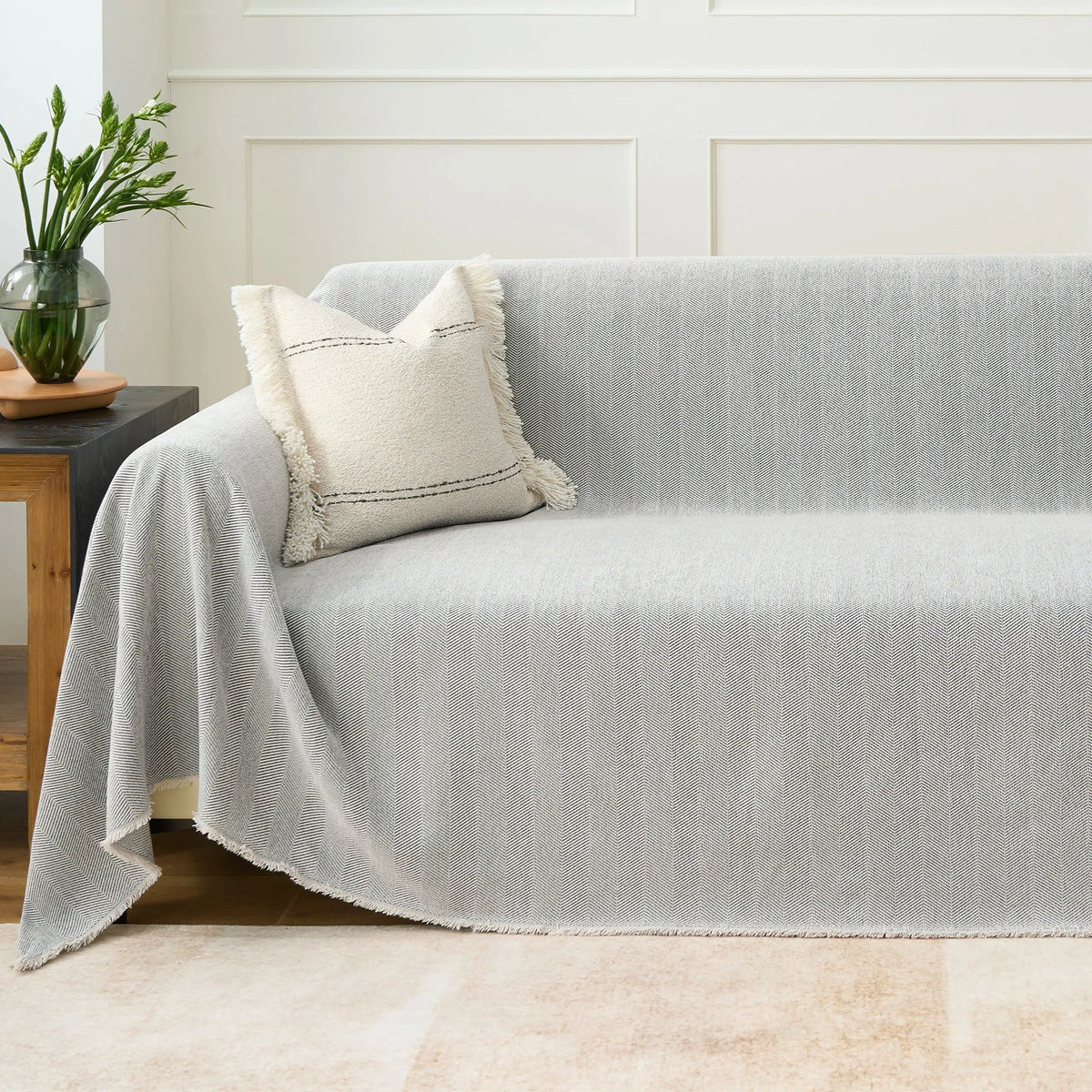 Herringbone Chenille Sofa Cover