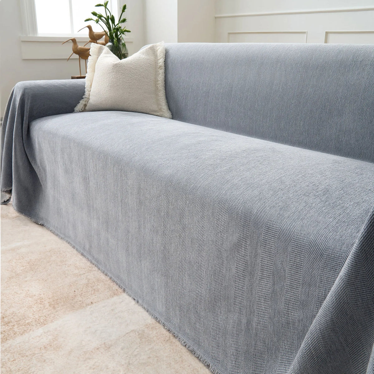 Herringbone Chenille Sofa Cover