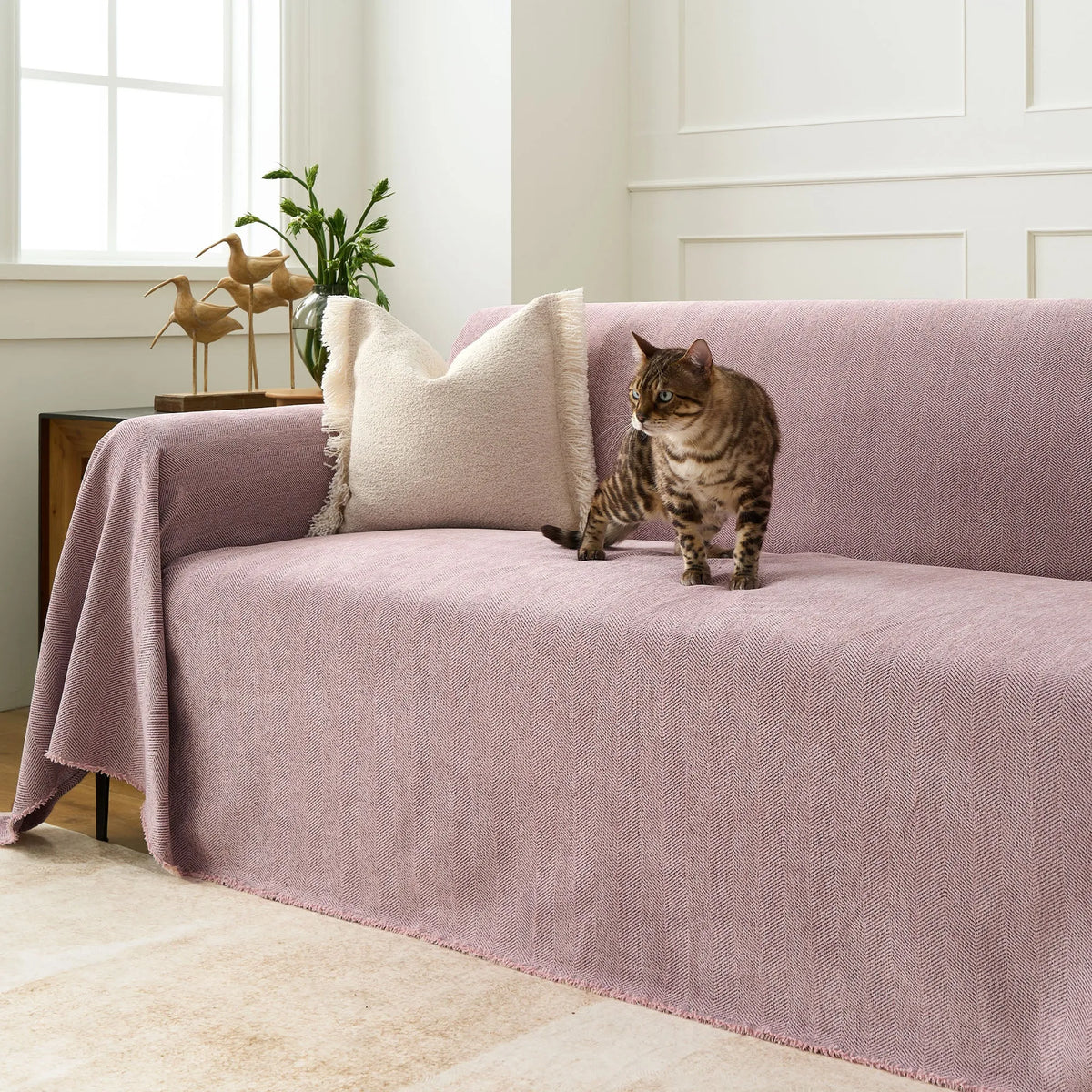 Herringbone Chenille Sofa Cover