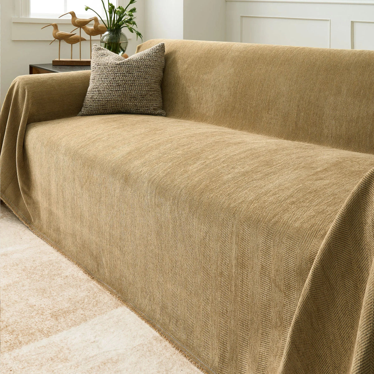 Herringbone Chenille Sofa Cover