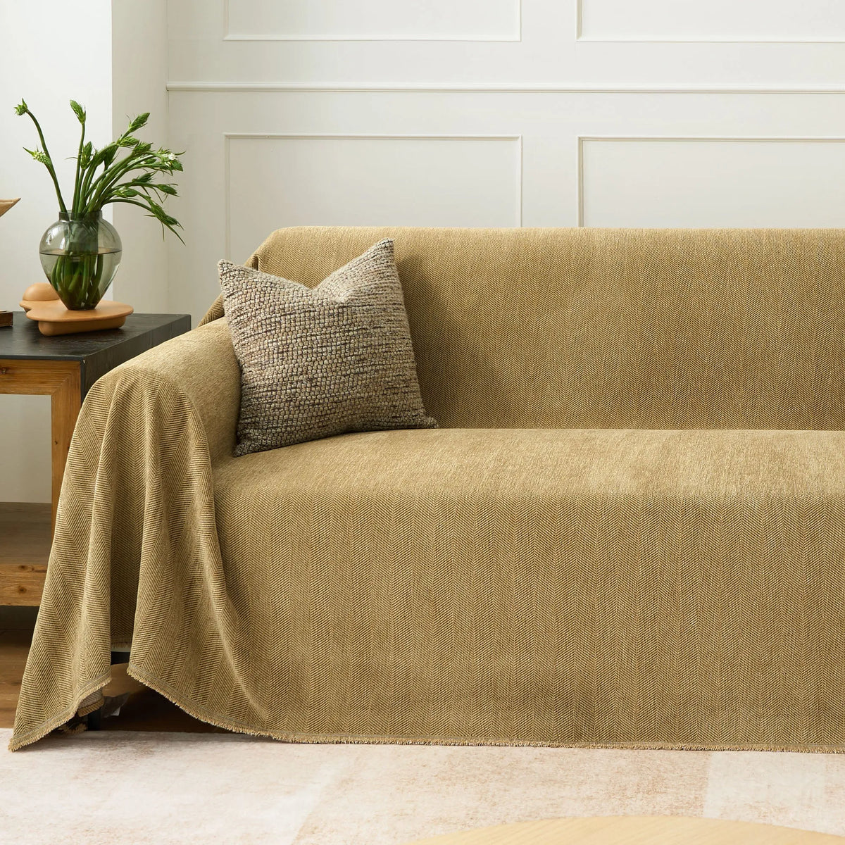 Herringbone Chenille Sofa Cover