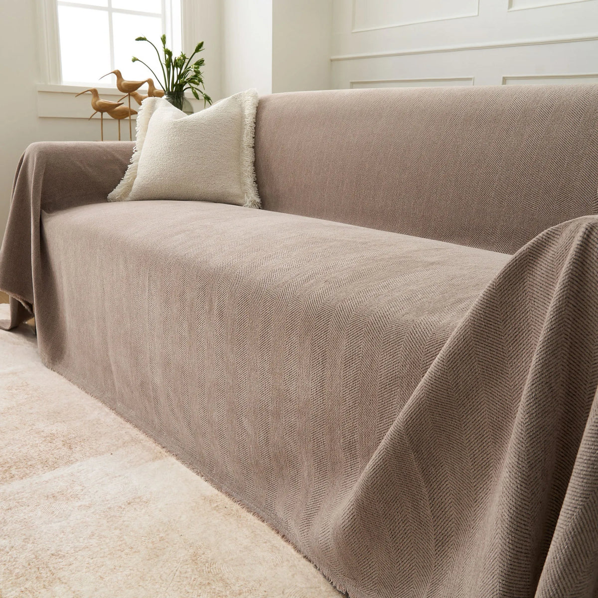 Herringbone Chenille Sofa Cover