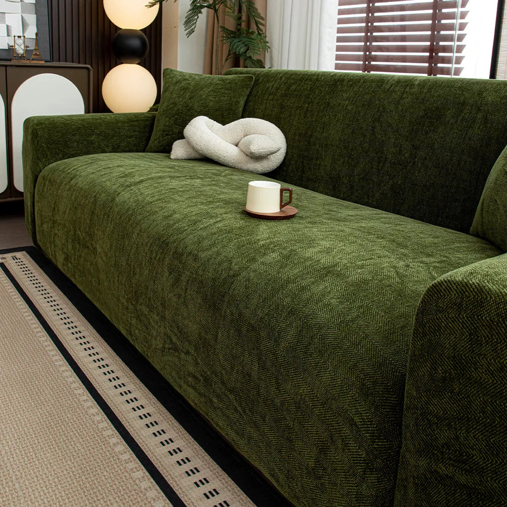 Herringbone Stretch Sofa Slipcover
