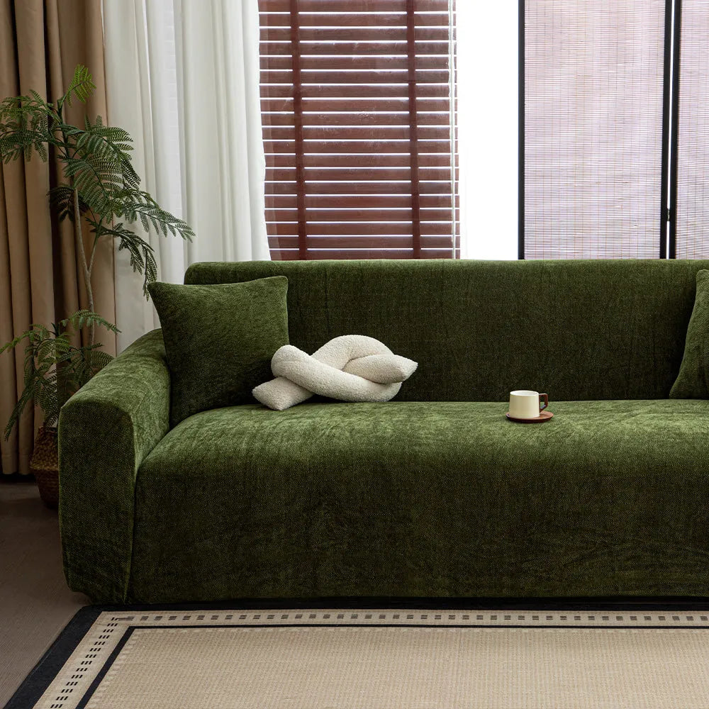 Herringbone Stretch Sofa Slipcover