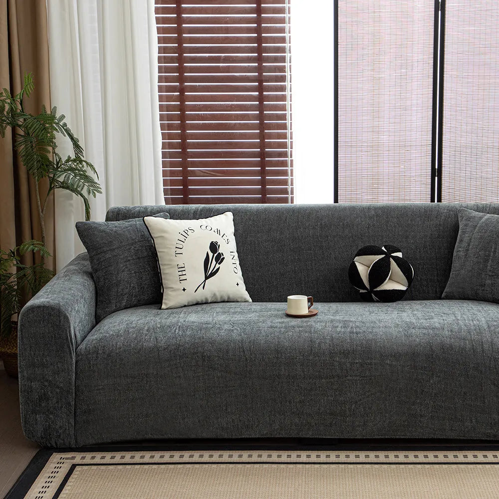 Herringbone Stretch Sofa Slipcover