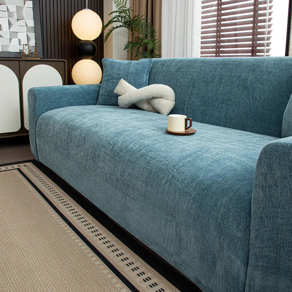 Herringbone Stretch Sofa Slipcover