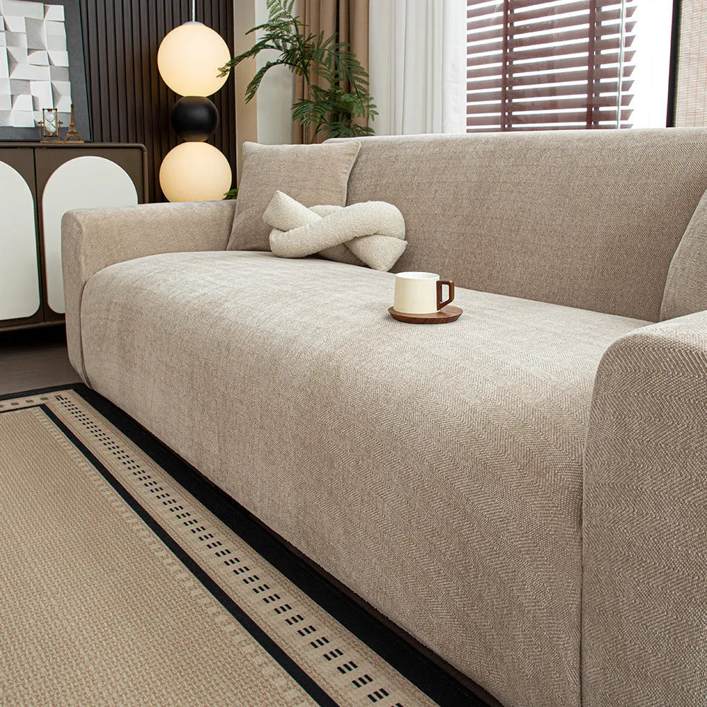 Herringbone Stretch Sofa Slipcover