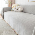 Herringbone Tassel Edge Sofa Cover