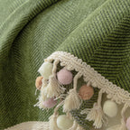 Herringbone Tassel Edge Sofa Cover