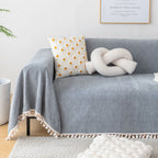 Herringbone Tassel Edge Sofa Cover