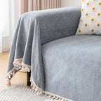 Herringbone Tassel Edge Sofa Cover