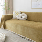 Herringbone Tassel Edge Sofa Cover